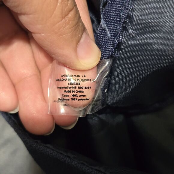 Jean Paul Gaultier Canvas Navy White Medium Backpack With Adjustable Strap - Picture 14 of 16